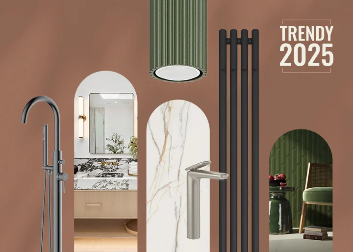 Trendy 2025 v oblasti k&uacute;peľňov&eacute;ho dizajnu. Interi&eacute;rov&iacute; n&aacute;vrh&aacute;ri prezr&aacute;dzaj&uacute;, čo bude v m&oacute;de!
